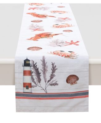 Дорожка для стола Laural Home Seafood Shack, 13" x 72"