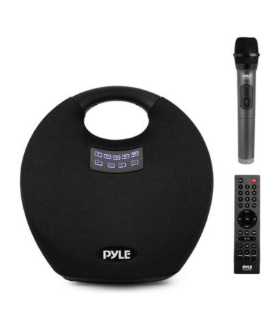 Портативная беспроводная Bluetooth колонка Pyle 5.25” с водонепроницаемым дизайном, микрофоном, USB/MP3 и аккумулятором