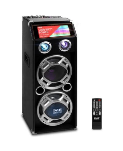 Акустическая система Pyle 1000W Disco Jam Bluetooth, с DJ-подсветкой, USB/SD и FM радио