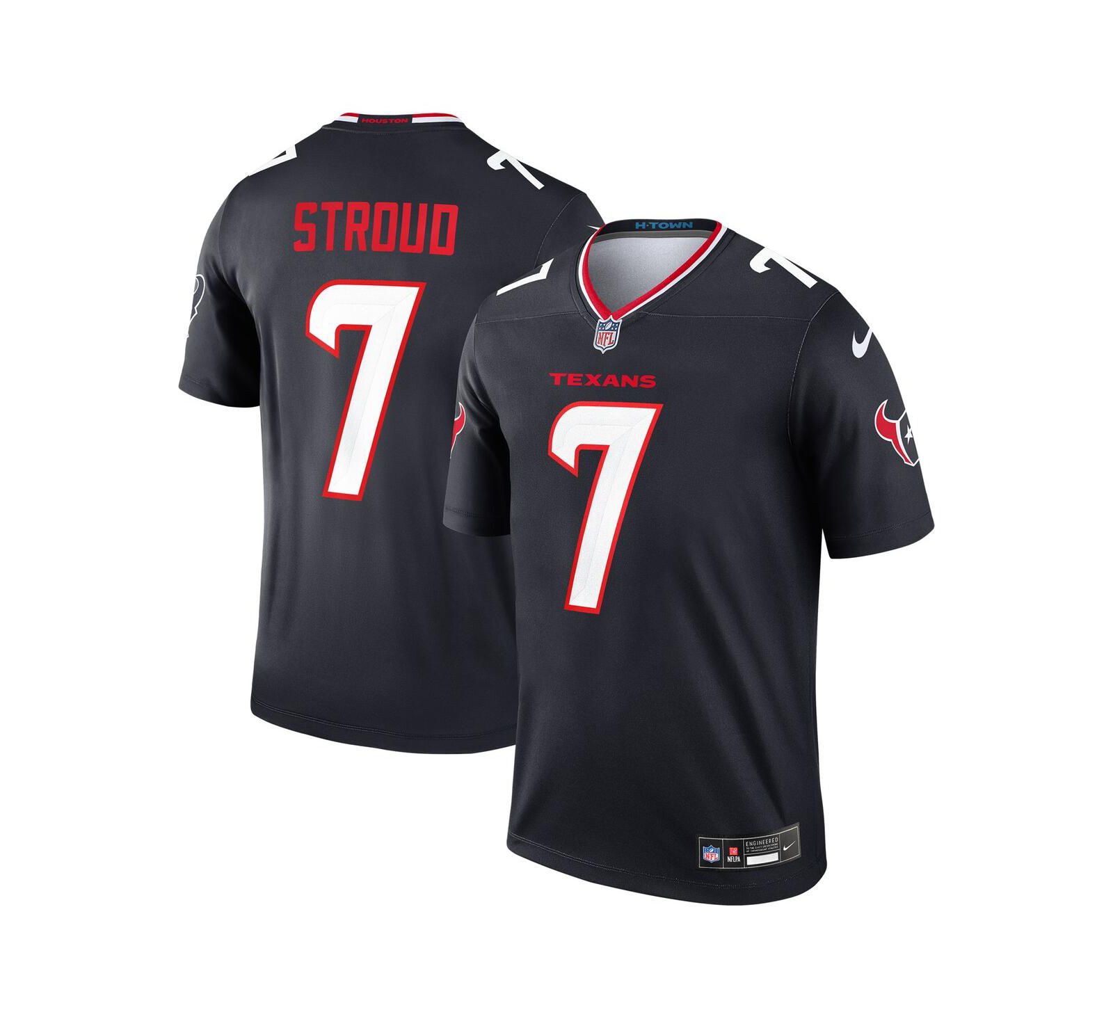 Nike Men's C.J. Stroud Navy Houston Texans Team Legend Player Performance Top