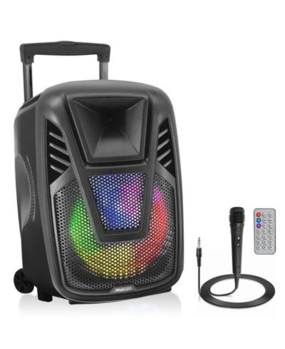 Pyle портативная акустическая система 15" 80W Max с LED, колесами и пультом
