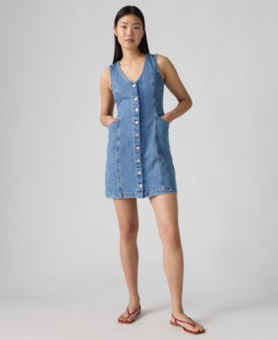 Женское джинсовое платье Levi's Vianna Button-Front Vest Dress
