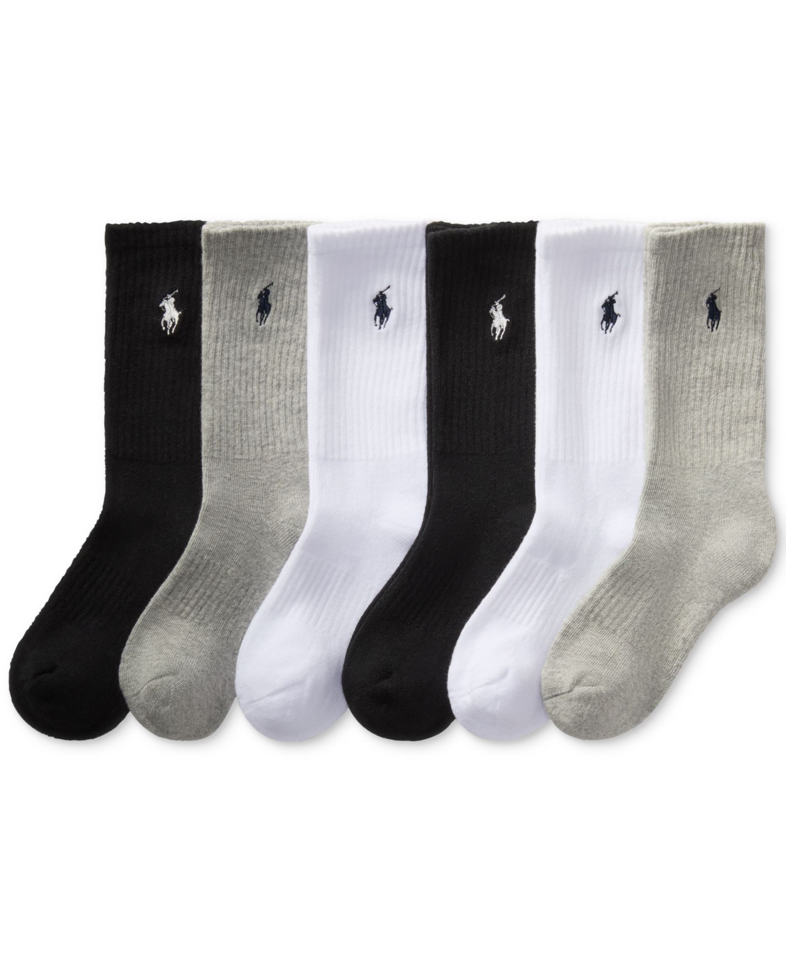 Детские носки Polo Ralph Lauren Crew, 6 пар