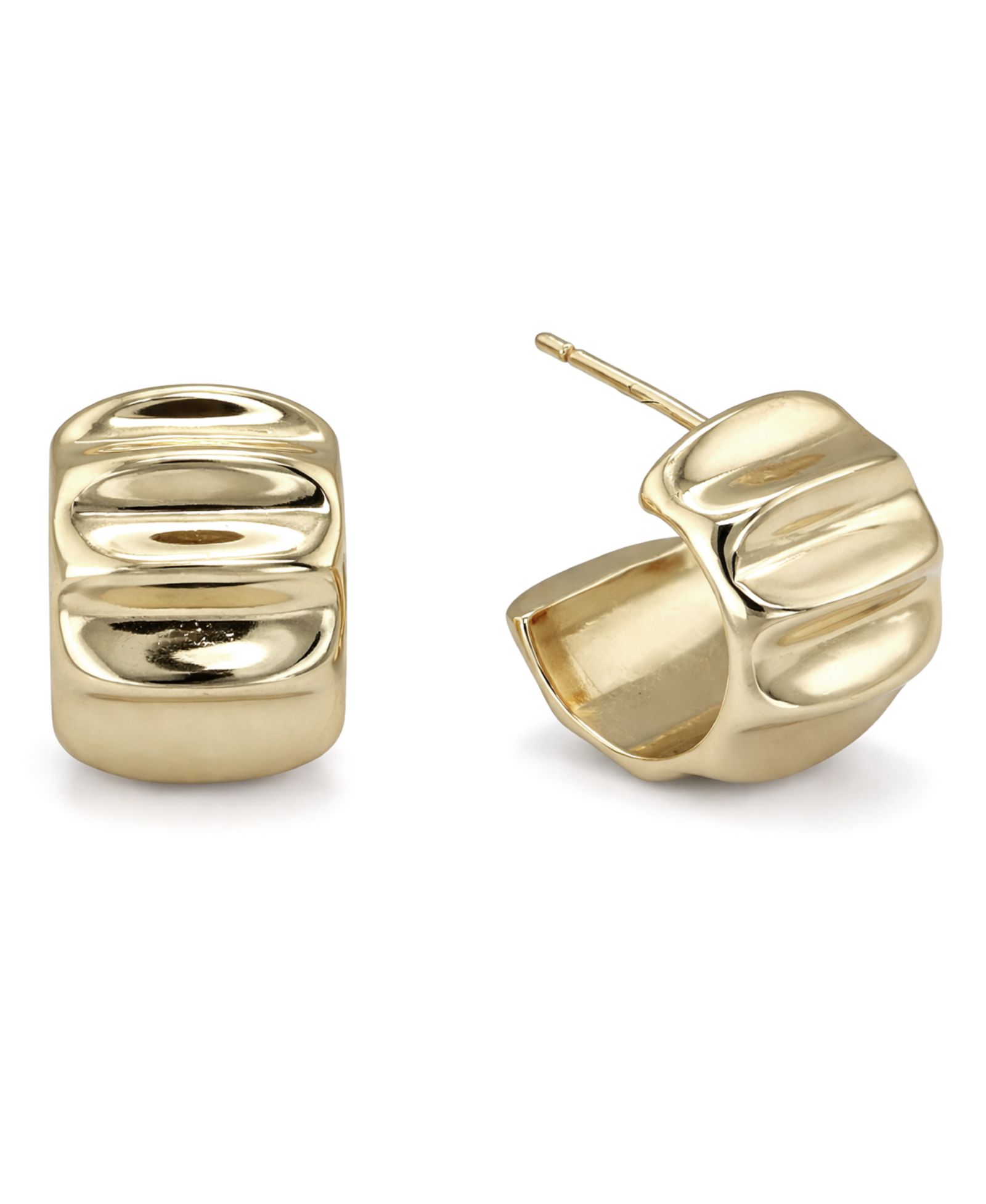 Серьги-кольца And Now This Puff Double Row Hoop