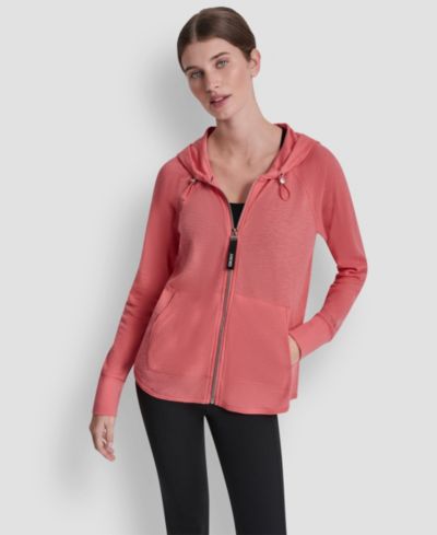 Свитшот DKNY Women's Lightweight Waffle Zip-Front