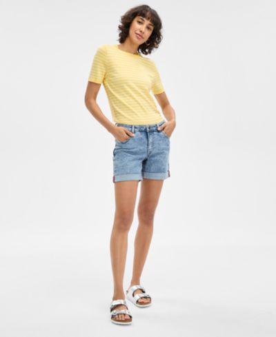 Женщины джинсовые шорты Nautica Cuffed Denim