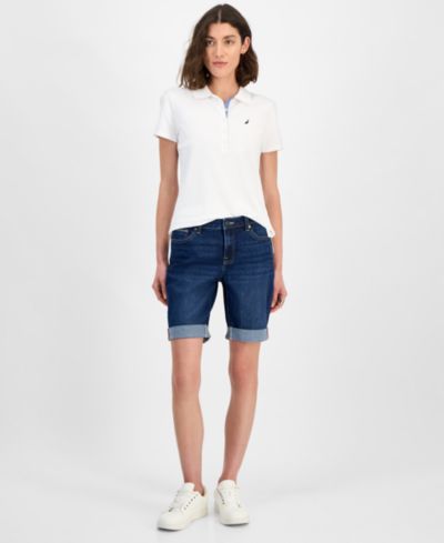 Nautica Jeans Женские джинсовые шорты с подворотом, 9"