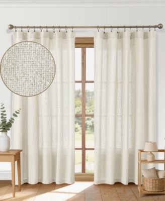 Портьера Awesome Home Boucle Semi-Sheer Back Tab Single