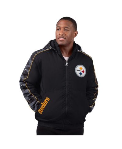 Мужская куртка Starter Black Pittsburgh Steelers Thursday Night Gridiron Full-Zip