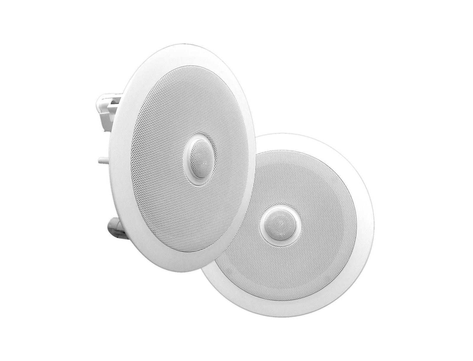 Pyle PDIC80 In-Wall / In-Ceiling 2-Way Stereo Sound Directable Titanium Dome Tweeter Speaker System