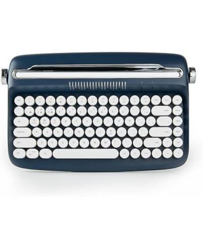 Yunzii Actto B303 Wireless Retro Typewriter-Style Keyboard with Integrated Stand for Windows, Android, and iOS