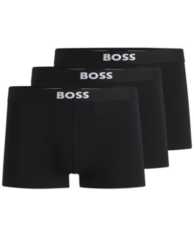 BOSS by Hugo Boss Men's 3-Pack Stretch Cotton Trunks