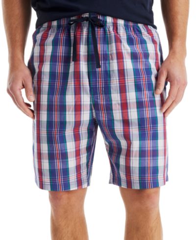 Мужские шорты для сна Nautica Men's Plaid Poplin 8"