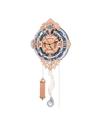 3D-пазл Robotime Vintage Wooden Pendulum Clock, модель 12"