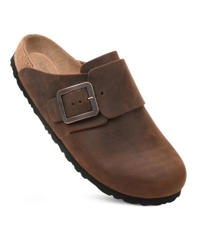Aerothotic - Dakota Genuine Leather Clogs для Women с поддержкой свода стопы