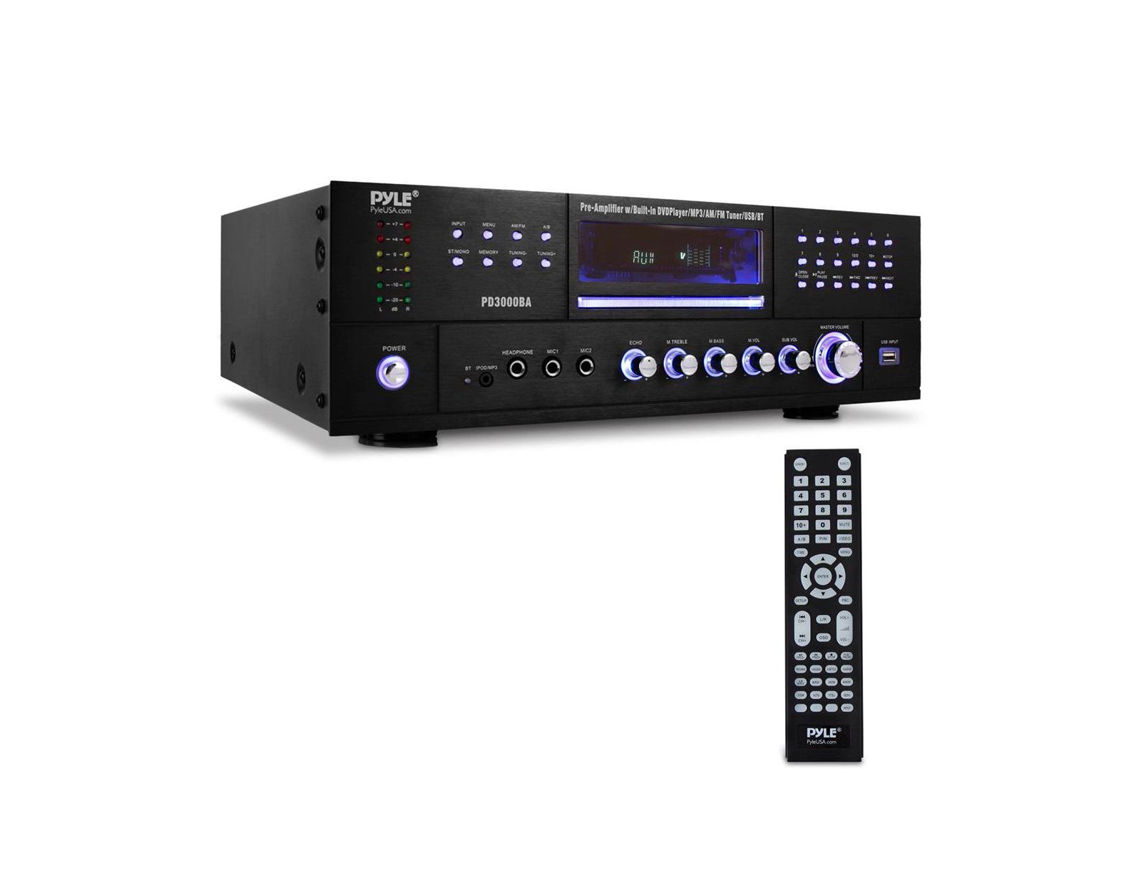 Pyle Bluetooth Home Theater усилитель-ресивер с MP3/USB и AM/FM радио