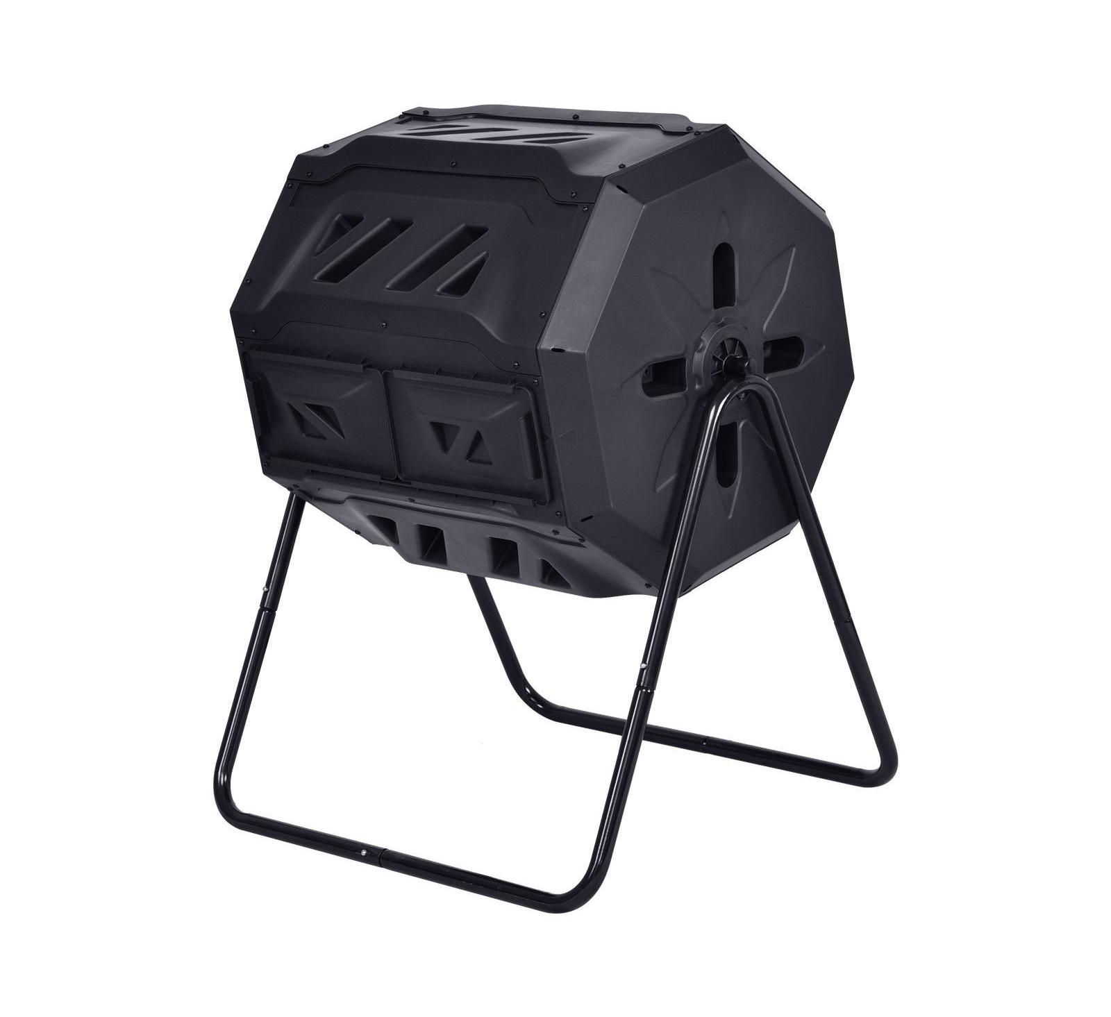 Outdoor Compost Tumbler with Large Capacity Barrel Design