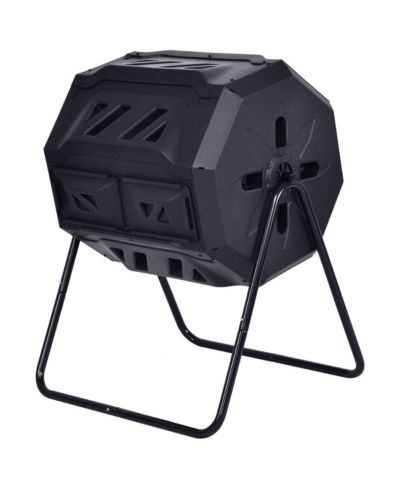 Outdoor Compost Tumbler with Large Capacity Barrel Design