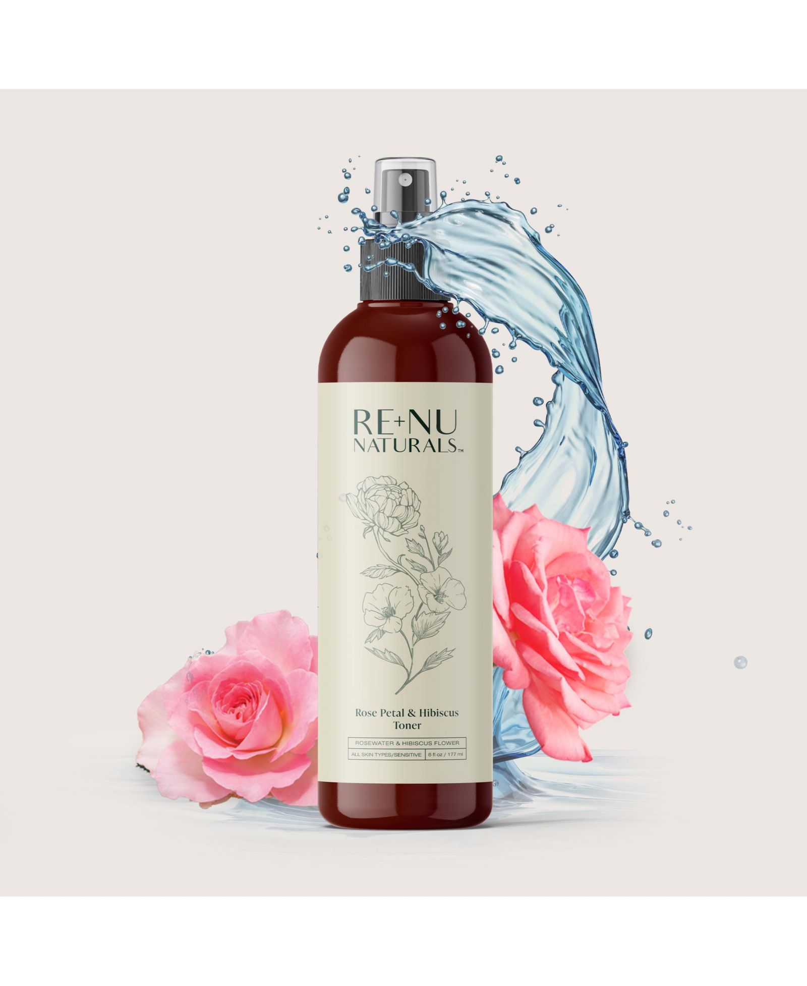 Renu Naturals Rose & Hibiscus Hydrating Mist