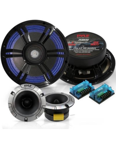 Pyle 6.5'' Three-Way Component 150W Speaker System, Fits OEM Locations