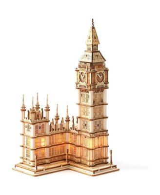 3D пазл Robotime Big Ben London архитектурная деревянная модель для подростков и взрослых 3.9"4.2"7.5"