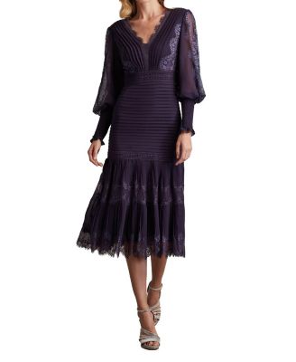 Tadashi Shoji Women's Nyssa Bishop Sleeve Dress