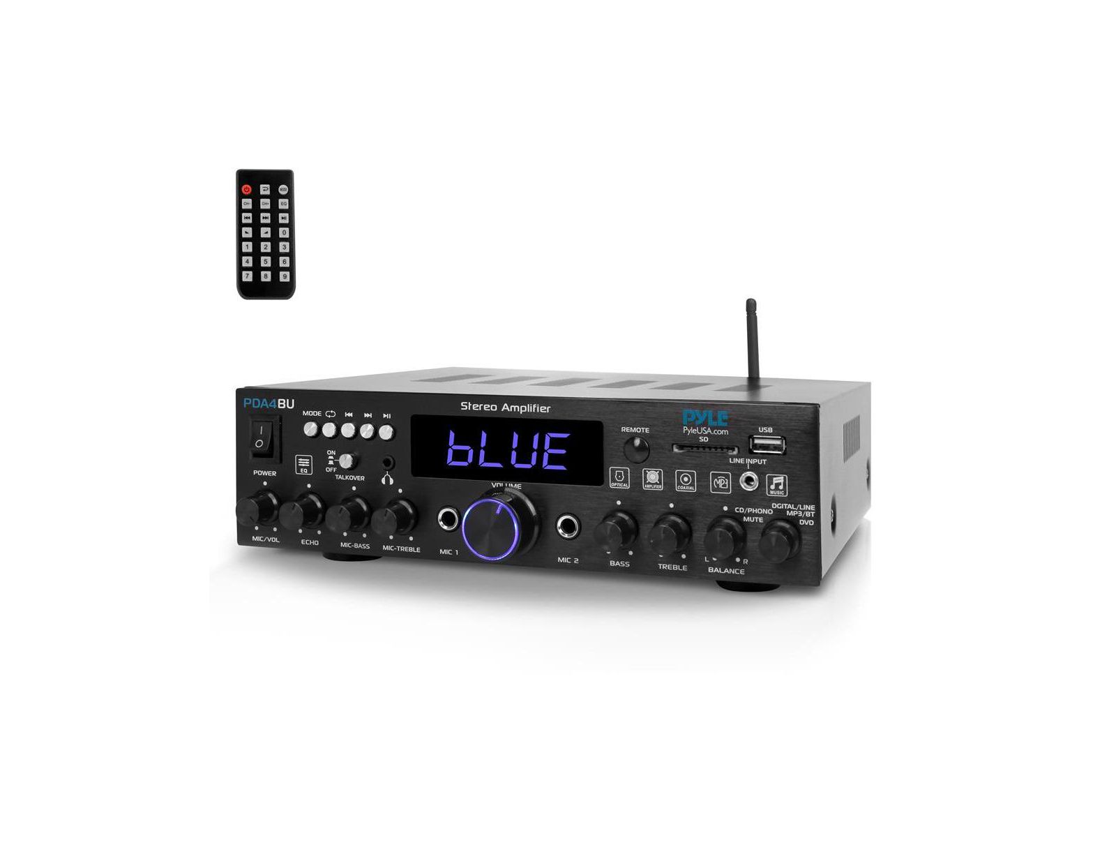 Стереоусилитель Pyle Bluetooth с LED дисплеем