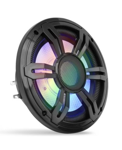 Pyle 6.5'' Slim Waterproof Subwoofer with RGB Lights and Remote Control, 150W