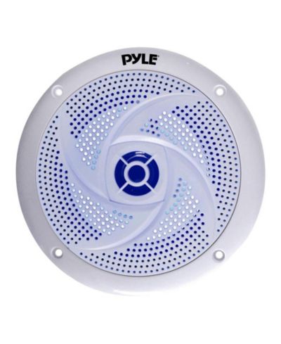 Водонепроницаемые морские динамики Pyle 8'' с синими LED Lights, 320W, White