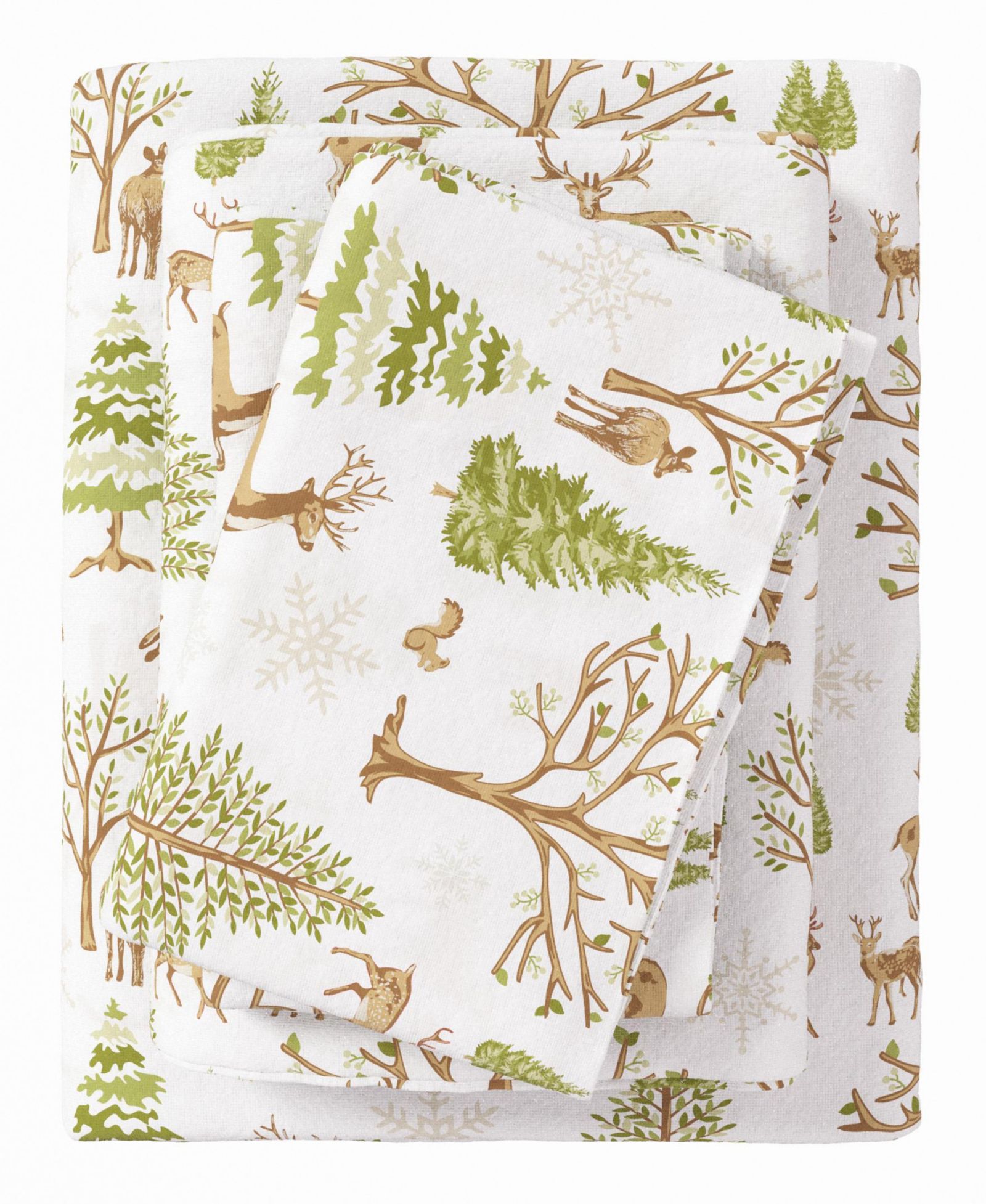 Linery & Co. Lodge Print Ultra-Soft Turkish Cotton Flannel Sheet Set