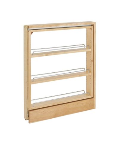 Rev-A-Shelf 3" Pullout Shelf Organizer Rack for Cabinet Base Insert, 438-BC-3C