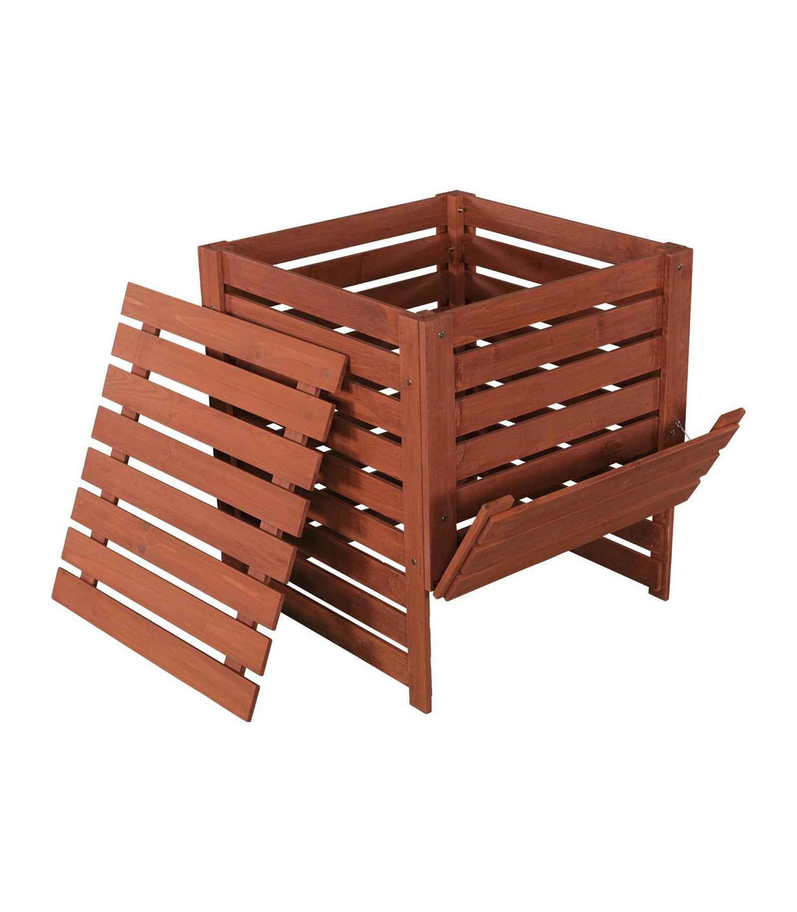 90-Gallon Compost Bin with Removable Top and Hinged Side Panel for Easy Garden Waste Recycling