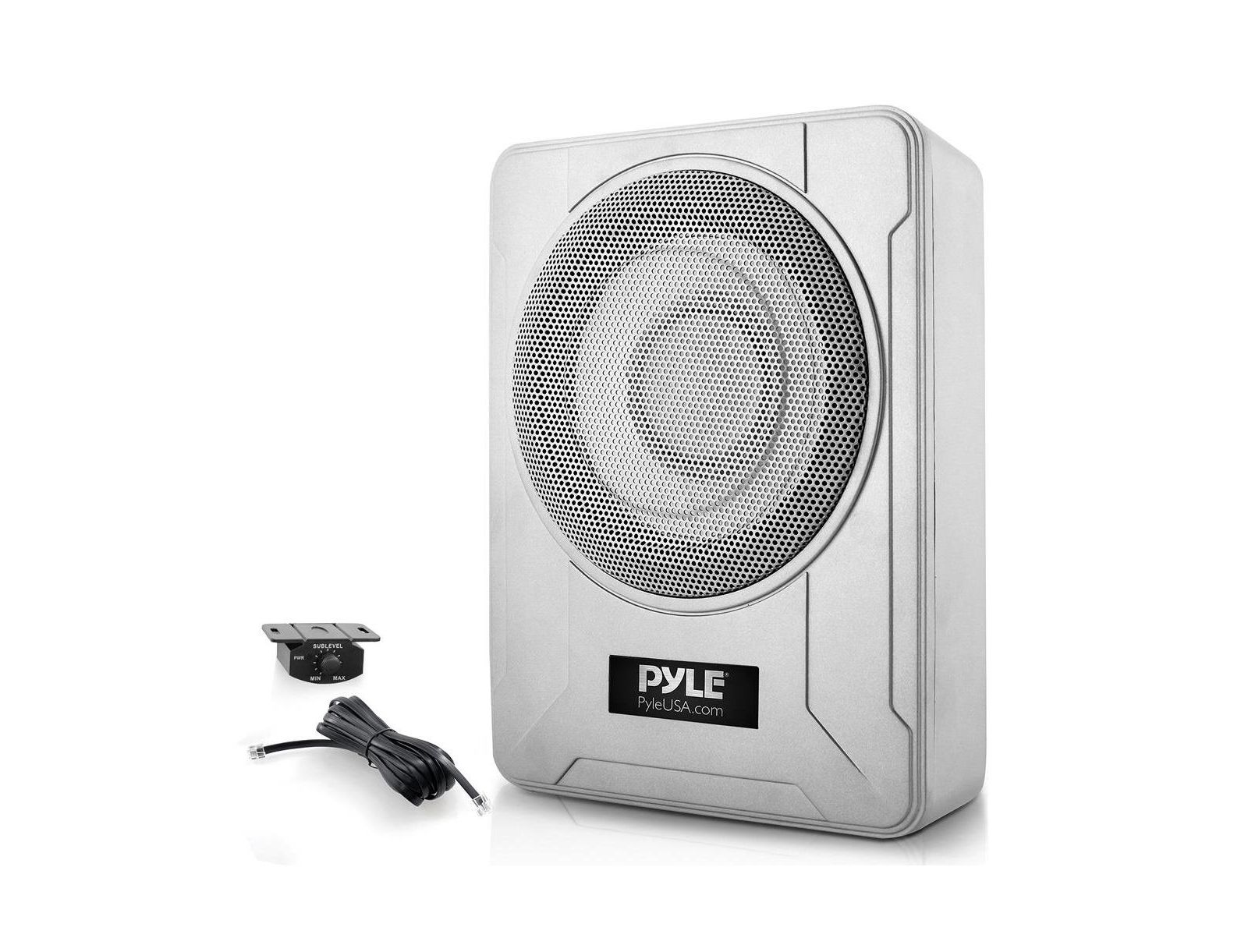 Pyle 600W RCA Active Waterproof Low-Profile 8" Subwoofer
