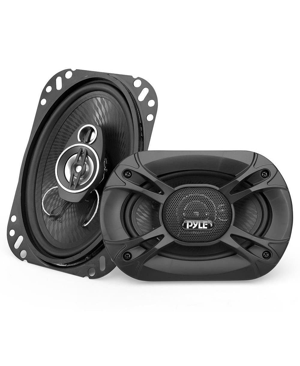 Pyle 4'' x 6'' Three-Way Triaxial Car Speaker System, 240W, Black (Pair)