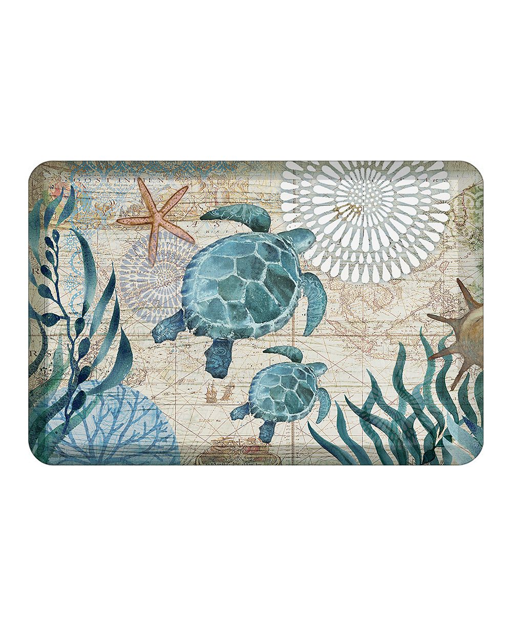 Laural Home Bay Turtles противоскользящий коврик для кухни, 20" x 30"