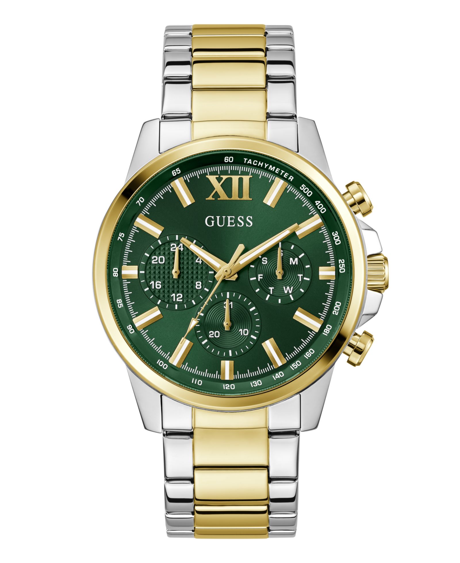 Guess Men's Multi-Function Two-Tone Stainless Steel Watch, 44mm