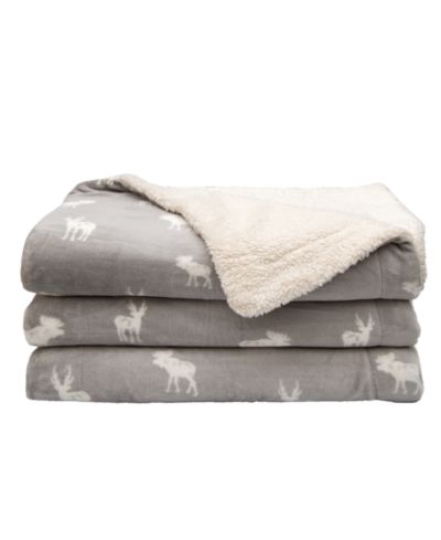 Двусторонний плед Linery & Co. Velvet Plush Sherpa