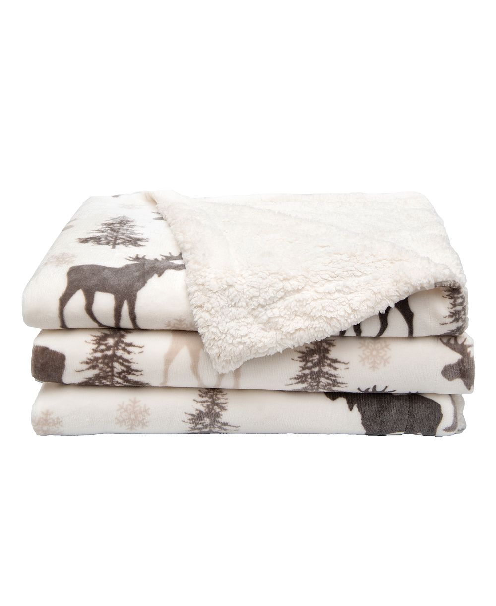 Двусторонний плед Linery & Co. Velvet Plush Sherpa