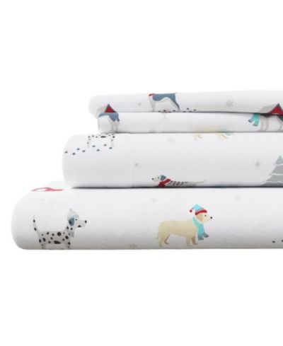 Linery & Co. Ultra-Soft Turkish Cotton Flannel Winter Floral Print Sheet