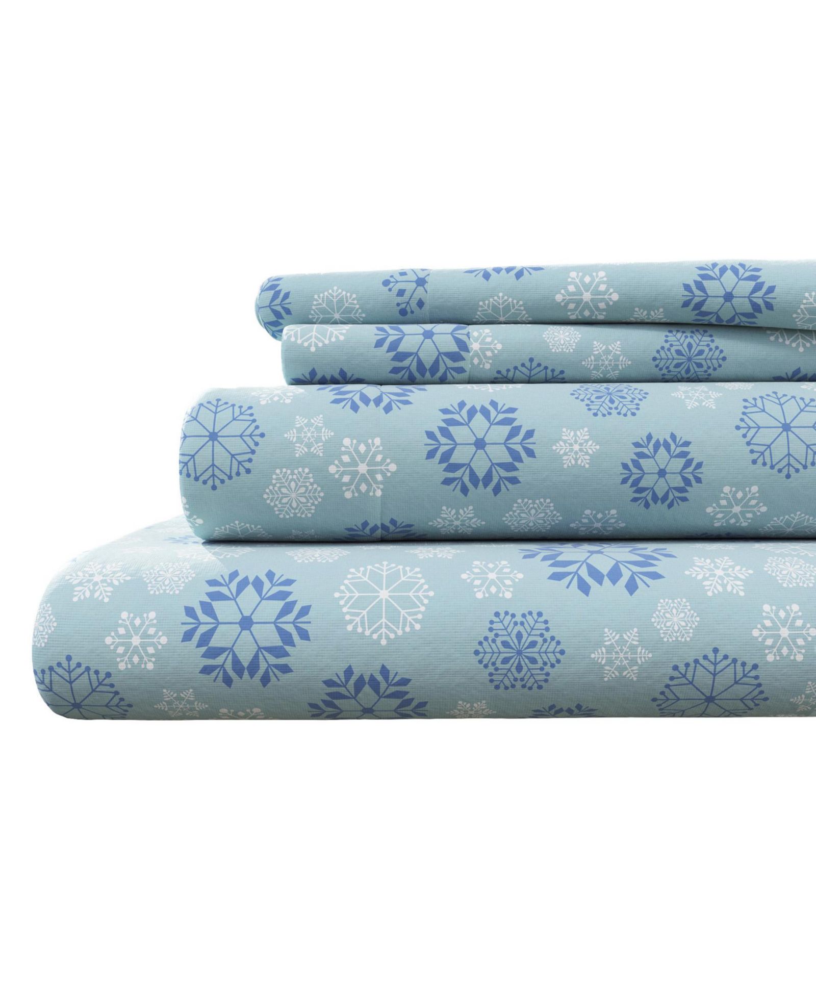 Linery & Co. Ultra-Soft Turkish Cotton Flannel Winter Floral Print Sheet