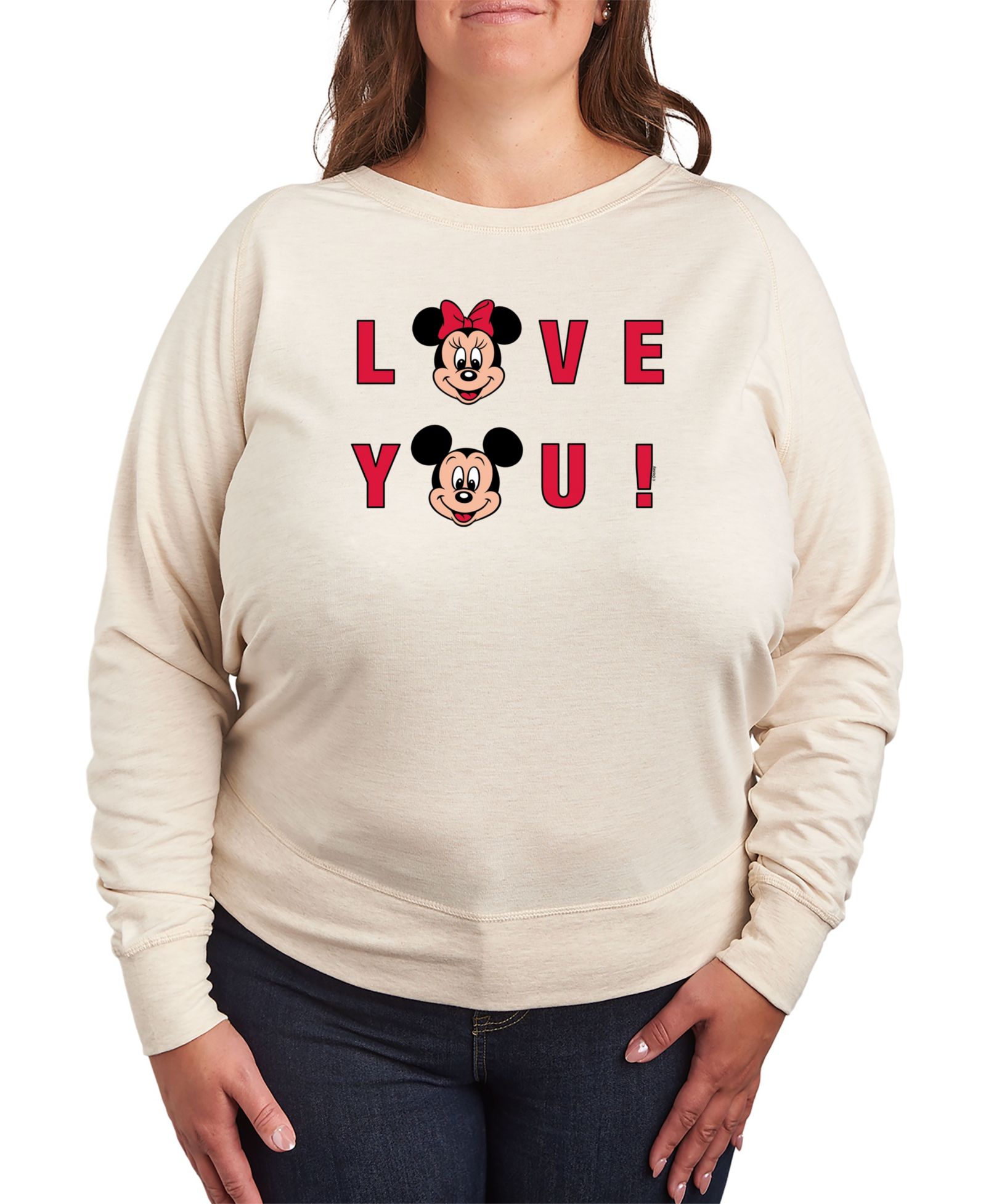 Hybrid Apparel Plus Size футболка с принтом Disney Mickey and Minnie Love You