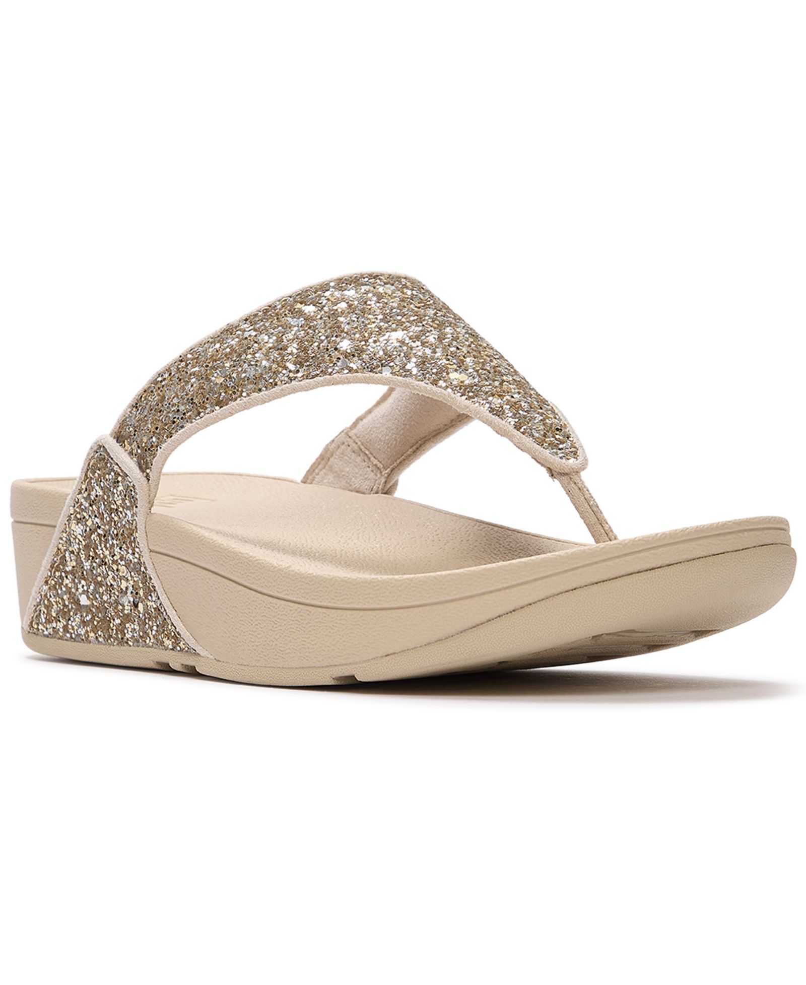 Босоножки на платформе FitFlop Women's Lulu Multi-Tonal Glitter Wedge