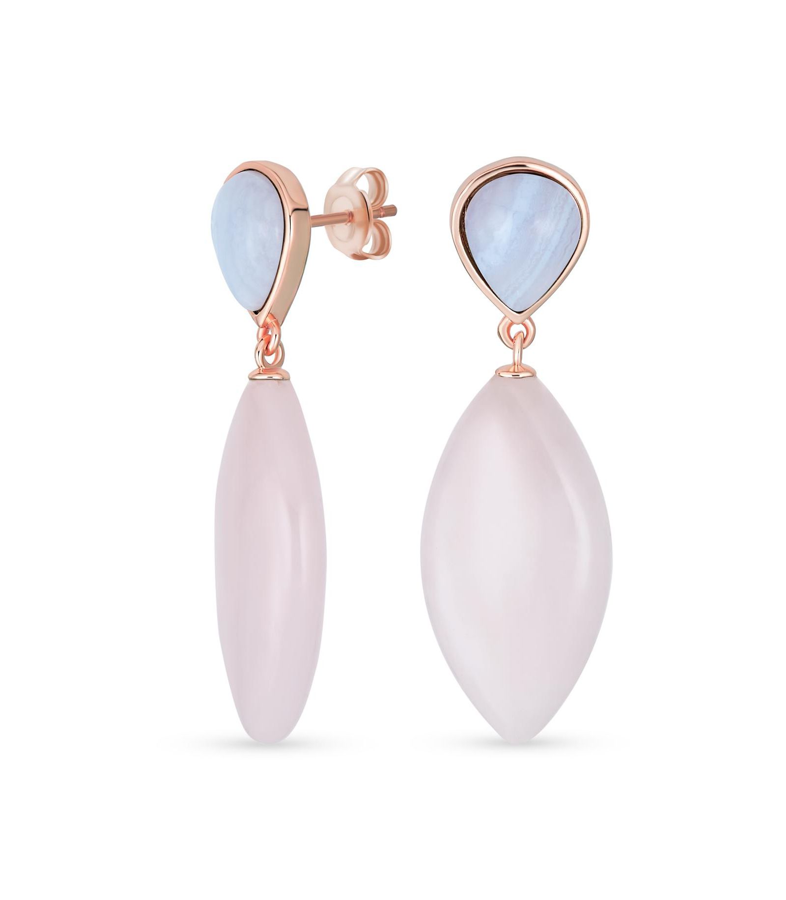 Серьги Bling Jewelry с малахитом и зеленым ониксом, позолоченные 14K Gold