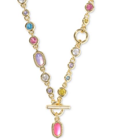 Kendra Scott 14k Gold-Plated Mixed Stone 19-2/5" Convertible Necklace