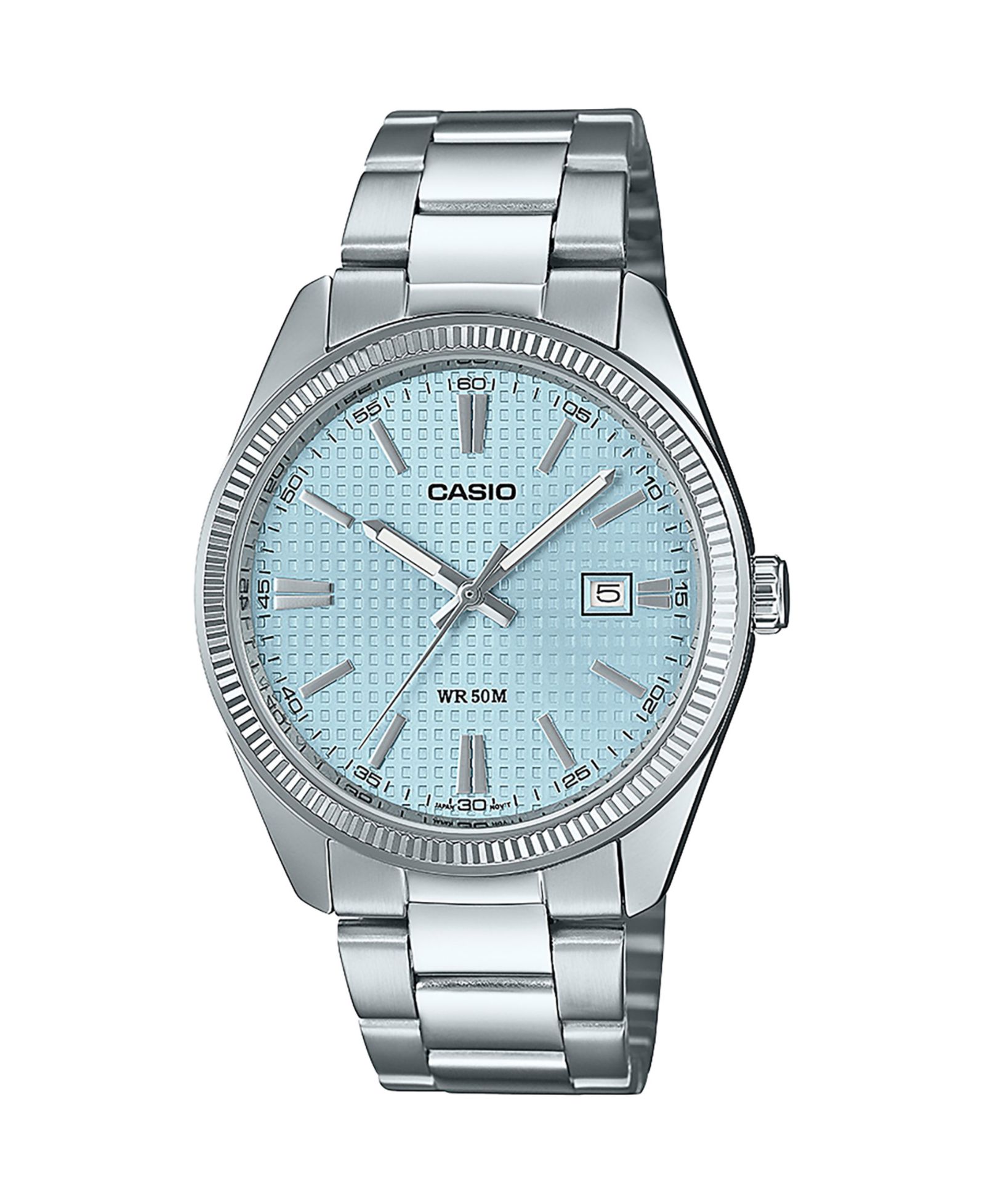 Часы Casio Мужские Silver Tone Stainless Steel, 38.5mm