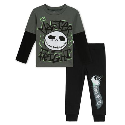 Nightmare Before Christmas Toddler Boys (2T-5T) Disney T-Shirt and Fleece Pants