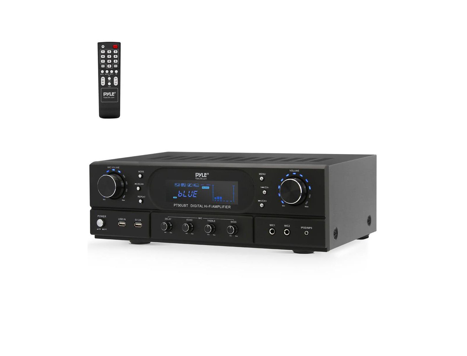 Pyle PT90UBT 2-Channel 180W Wireless Bluetooth Streaming Receiver