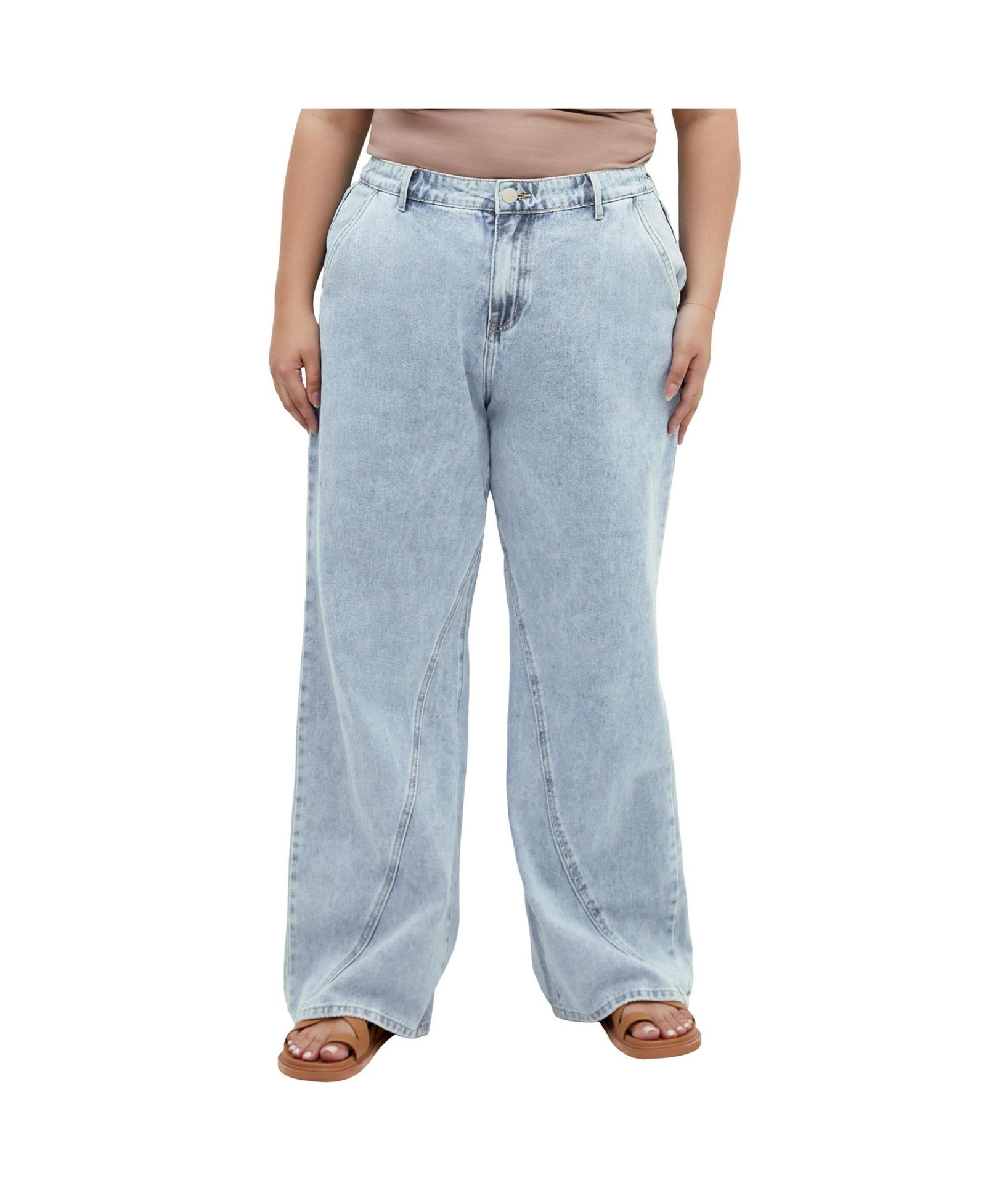 Джинсы CITY CHIC Plus Size Harley Kyla Wide Leg
