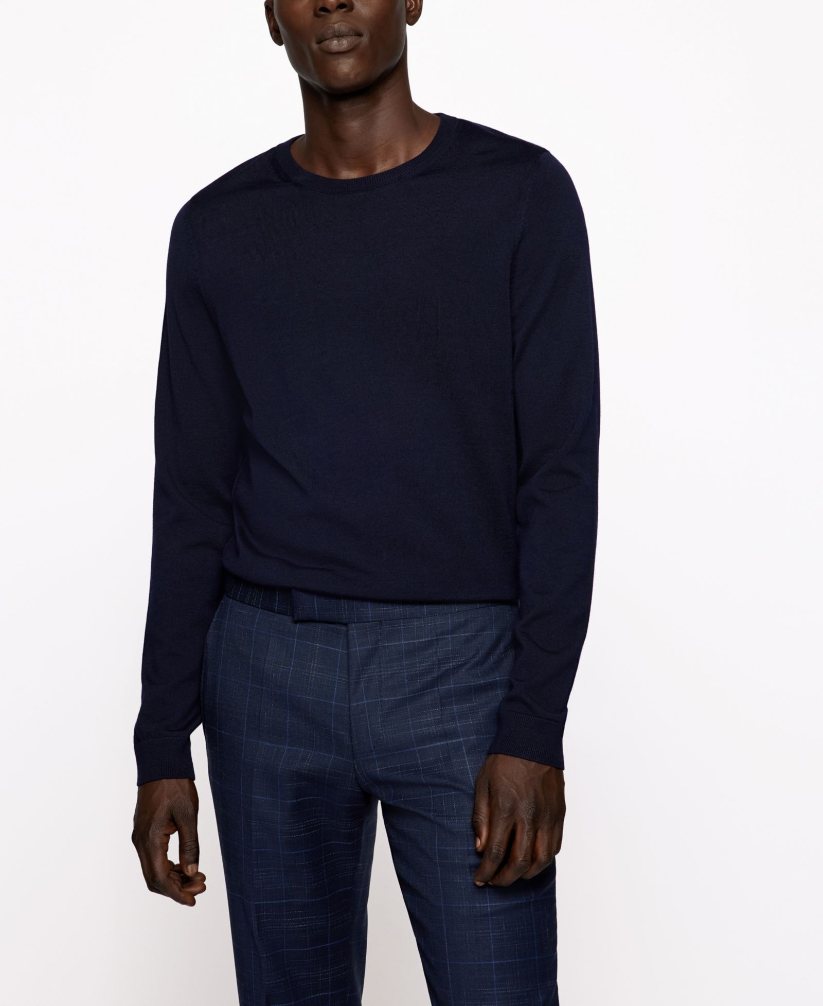 BOSS by Hugo Boss Мужской Slim-Fit Merino Wool Sweater