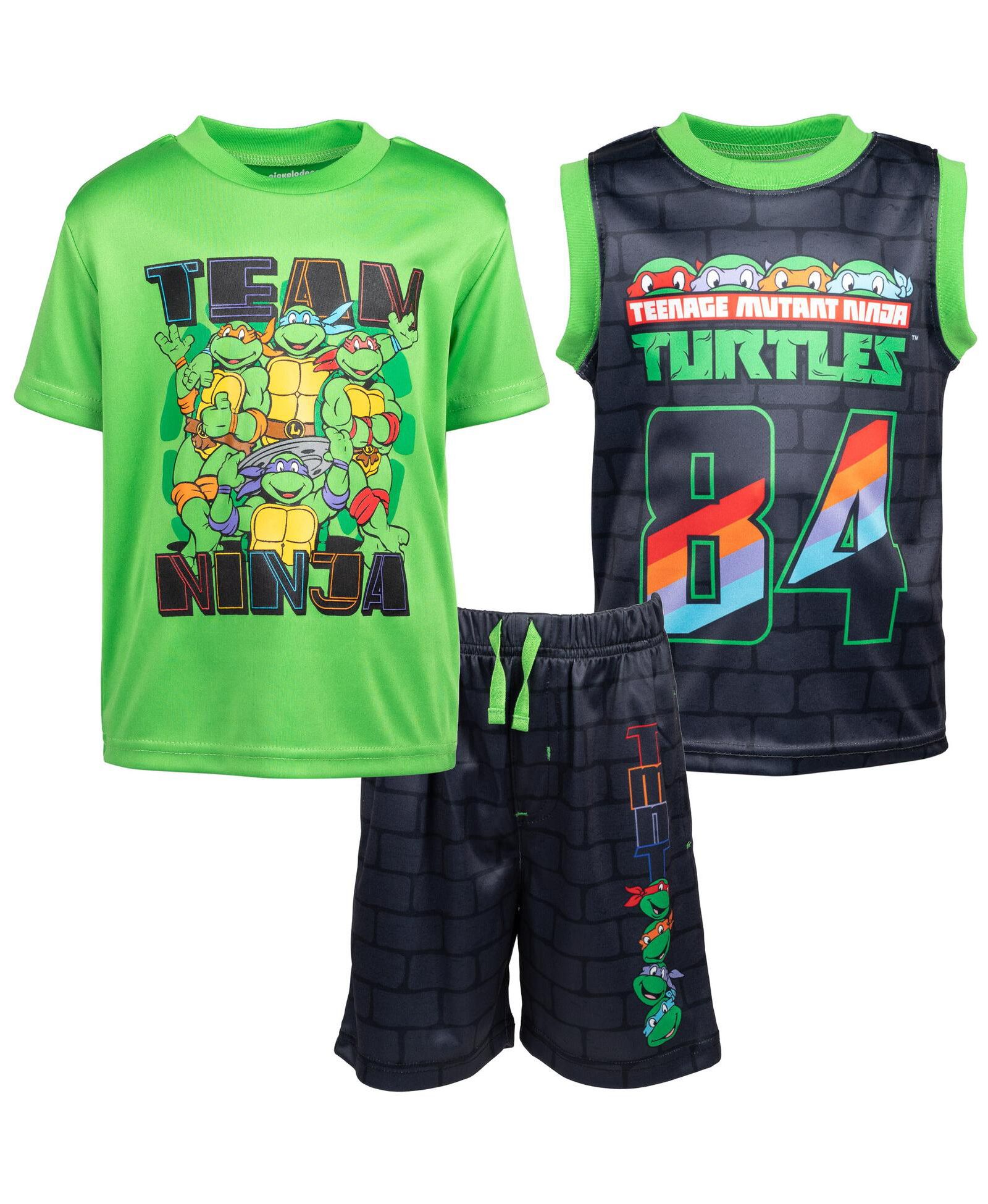 Комплект из 3 предметов Teenage Mutant Ninja Turtles: майка и шорты